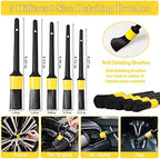 TTRCB 27Pcs Car Detailing Kit, Car Detailing Brush Set, Auto Detailing Drill Brush Set, Car Detailing Brushes, Car Wash Kit, Car Accessories, Car Cleaning Tools Kit for Interior, Exterior, Wheels