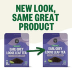 FGO Organic Earl Grey Black Tea, 16 Ounce Loose Leaf Bulk Resealable Bag, 16oz, Packaging May Vary (Pack of 1)
