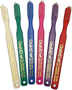 OraMD Soft Bristles Toothbrush - Designed by Dr. Charles C. Bass for Sensitive Teeth and Gums - Manual Toothbrushes with Soft Nylon Bristles for Adults Oral Care - Pack of 6