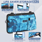 ZHCHG Wheelchair Side Bag with Cup Holder, Wheelchair Armrest Pouch Accessories for Walker, Rollator, Electric Scooter Wheelchairs, Ideal Gift for Mother's Day & Father's Day, Blue