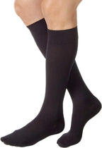 JOBST Relief Knee High Graduated Compression Socks, 15-20 mmHg - Comfortable Unisex Design - Closed Toe, Black, X-Large Full Calf