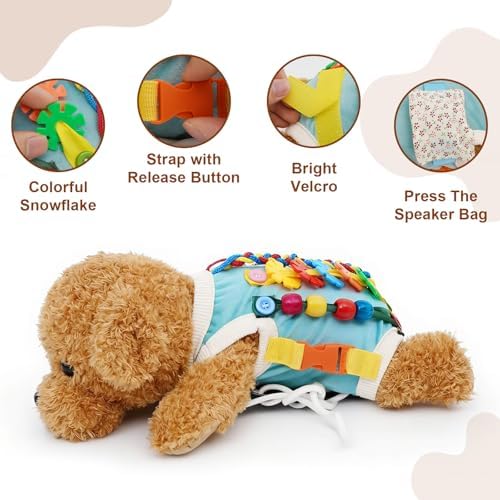 Fidget Sensory Blanket for Dementia Alzheimer’s Elderly Adults - Anxiety Relief Activity Mat, Calming Touch Therapy for Seniors, Adult Fidget Toys for Restlessness and Cognitive Engagement