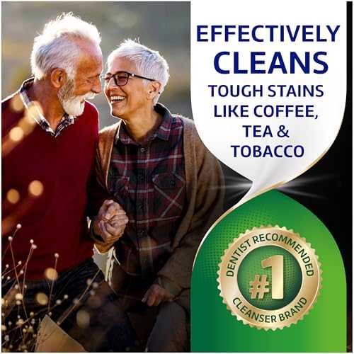 Polident Smokers Antibacterial Dental Appliance Cleanser Tablets, 90 Count