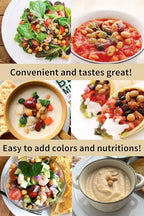 【Eat More Beans】Organic Fully Cooked Super Bean Mix, steamed bean, healthy salad toppings, plant-based protein, vegan, organic, non-GMO, Edamame, Chickpeas, Black Beans, Kidney Beans (5oz, 6packs)