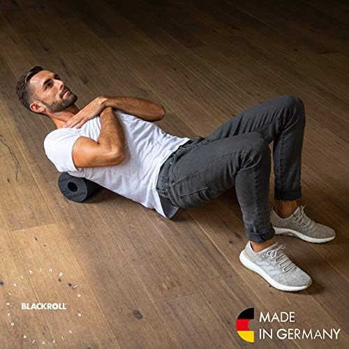 BLACKROLL - Standard Foam Roller - Myofascial Trigger Point Release, Back Massage, Perfect for Yoga, Home Workouts, Muscle Recovery, Black