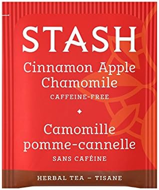Stash Tea Cinnamon Apple Chamomile Herbal Tea - Caffeine Free, Non-GMO Project Verified Premium Tea with No Artificial Ingredients, 100 Count (BULK PACKAGING)