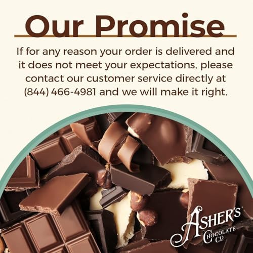 Asher's Chocolates Sugar Free Chocolate Covered Pretzel, 8 Large and Delicious Pretzels in Decorative Box, Diabetic Friendly, No Sugar Added, Gourmet Sweet and Salty Candy, Family Owned Since 1892 (Dark Chocolate)
