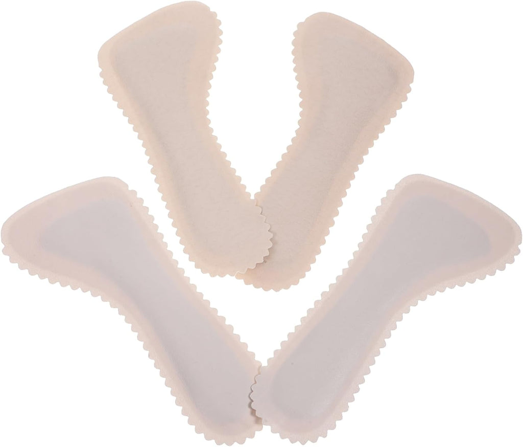 minkissy 4pairs Cork Insoles for High Heels and Sandals Self-Adhesive Comfort Pads Breathable Foot Cushions for Women for Everyday Activities