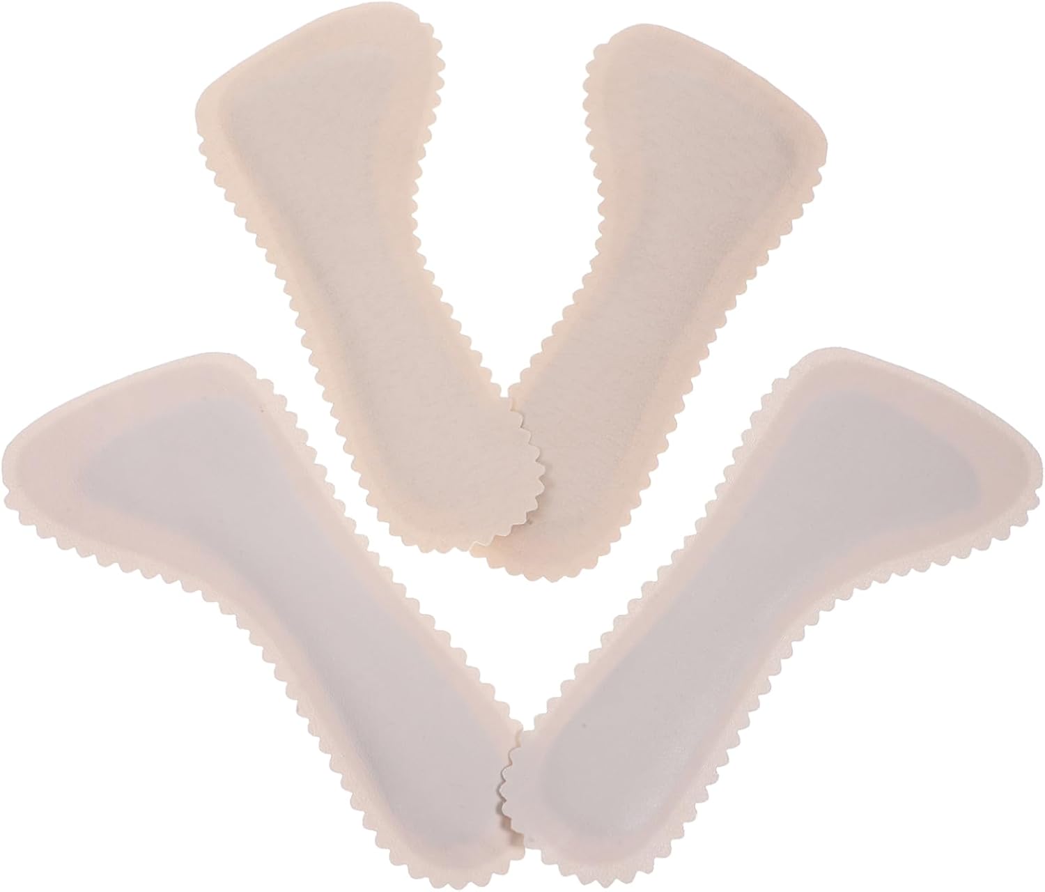 minkissy 4pairs Cork Insoles for High Heels and Sandals Self-Adhesive Comfort Pads Breathable Foot Cushions for Women for Everyday Activities