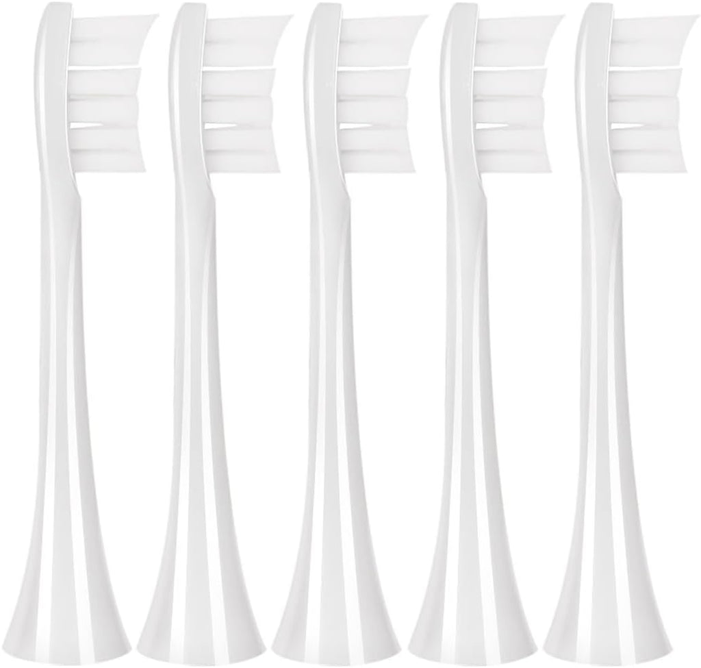 5 Pack Replacement Toothbrush Heads for Boka 2.0 & 3.0 Electric Toothbrush Adults, White