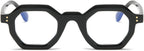helena Retro Polygon Round Design Reading Glasses For Men Women Blue Light Blocking Computer Readers UV400