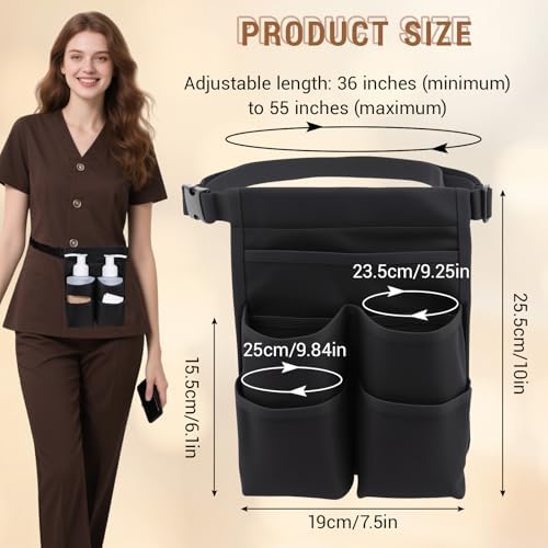 Massage Holster Belt for 2 Bottles, Massage Oil Lotion Bottle Holster