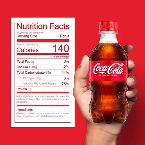 Coca-Cola Soda Soft Drinks, 12 fl oz Bottles, 8 Pack - Classic Cola Soft Drink Pack