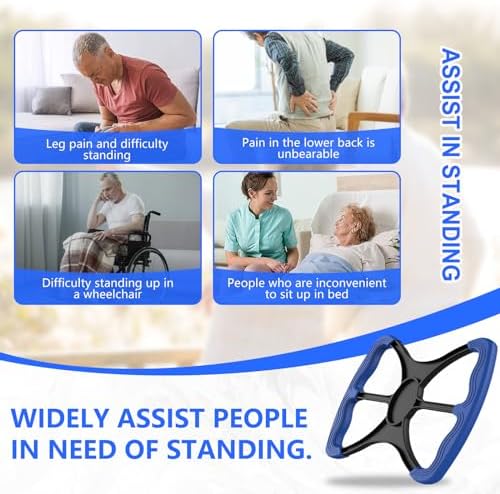Lift Assist for Elderly,Aids for Disabled and Elderly with No-Slip Grip Handles,Standing Aids & Supports to Transfer Elderly, Senior, Bariatric, Patient Or Disabled,As Seen On Tv(Blue)