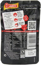 Amoy Roasted Peanut Satay Stir Fry Sauce 120 g (Pack of 12)