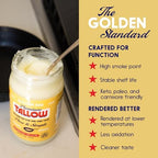 Golden Age Premium Beef Tallow for Cooking & Skincare – Official Tallow of Masa Chips and Vandy – 100% Pure & Simple, 14 oz (6-Pack), Pasture-Raised, Hand-Rendered, No Foaming Agents, High Smoke Point, Keto & Paleo