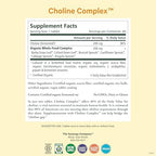 PURE SYNERGY Choline Complex | Vegan Choline Supplement Made with Organic Whole Foods | Non-GMO Bioavailable Complex | for Pregnancy, Brain, and Liver Health (60 Tablets)