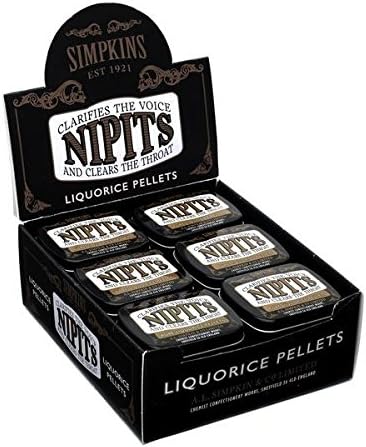 Simpkins Nipits Liquorice Pellets Original 11 g (6 PACK)
