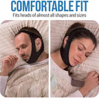 Airflow Jaw Strap Veralabs, Veralabs Air Flow Jaw Strap, Airflow Jaw Strap, Adjustable Jaw Strap for Sleeping Close Mouth, Anti Snoring Chin Strap for Women Men Snoring (Red,1 Pcs)