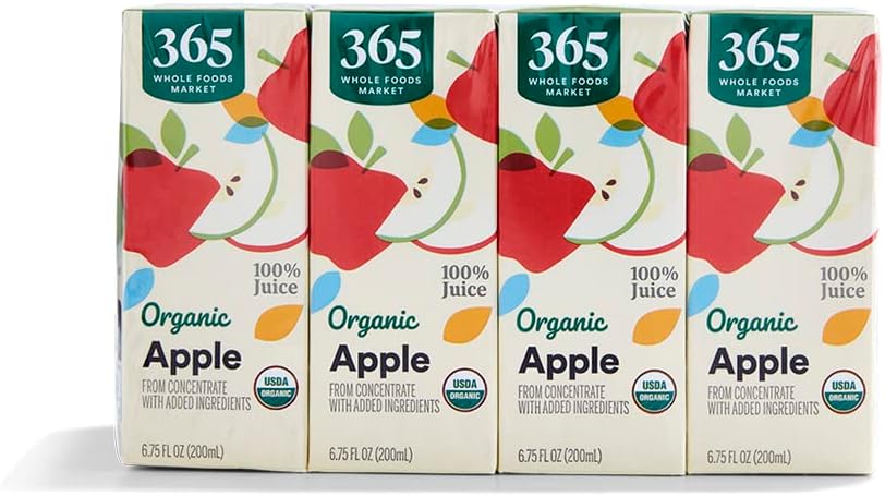 365 by Whole Foods Market Organic Apple Juice Multipack, 6.75 FZ