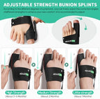Bunion Corrector for Women Men, Bunion Splint Brace Hallux Valgus Correction Big Toe Straightener for Daily Use, 1 Pair