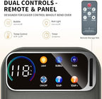 Collapsible Foot Spa Bath with Heat and Bubbles, Portable Foot Soaker Tub with XL Touch Screen, Temp Control & Massage Rollers, At-Home Pedicure Spa for Stress Relief