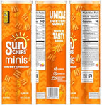 SunChips Minis, Harvest Cheddar Whole Grain Chips, 3.75 oz Canister