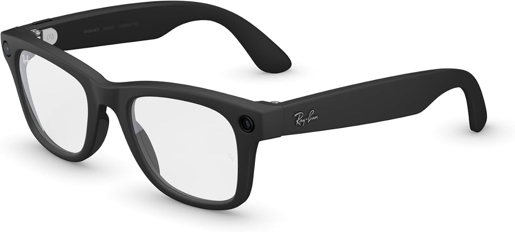 Ray-Ban Meta (Gen 2), Wayfarer, Matte Black | Smart AI Glasses for Men, Women — 2X Battery Life — 3K HD Resolution — 12 MP Ultra-Wide Camera, Audio, Video — Clear Lenses — Wearable Technology