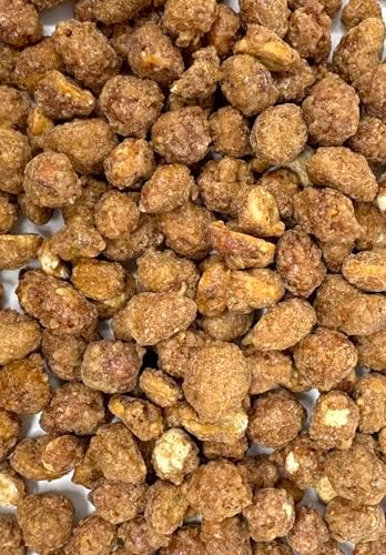 Toffee Peanuts Sweet Crunchy Candy Coated with Rich Toffee Flavor – Gourmet Candied Peanuts Snack & Dessert Topping, Sweet Nuts, 1 Pound