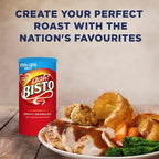 Bisto Flavoursome & Delicious Reduced Salt Gravy Granules for Hearty Family Mealtimes, 550 g Drum (Pack of 1)