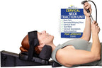 Brace Direct Cervical Traction Device - Spinal Decompression & Neck Pain Relief, Herniated Disc & Spondylosis Support with Hot Cold Therapy - E0849 (Portable - Adjustable Traction up to 40 lbs)