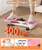 Waist Twister Machine Exercise Fitness Tool, Ab Twister Board with the Smart LED Digital Monitor, 300lbS Capacity & 20dB Ultra-Quiet, Anti-Slip Home Gym Workout Equipment for Women Belly Fat