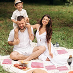 50PCS Red and White Gingham Checkered Plaid Paper Napkins,13 * 13 inches Disposable Party Cocktail Napkins for Birthday Dinner Picnic New Year Halloween Christmas Party