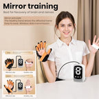 Rehabilitation Gloves, Robot Hand, Finger Rehabilitation Glove for Hand Exerciser, Trainer Robot Glove, Robotic Gloves for Stroke Hemiplegia Fingers Strength Training Device (Left, L)