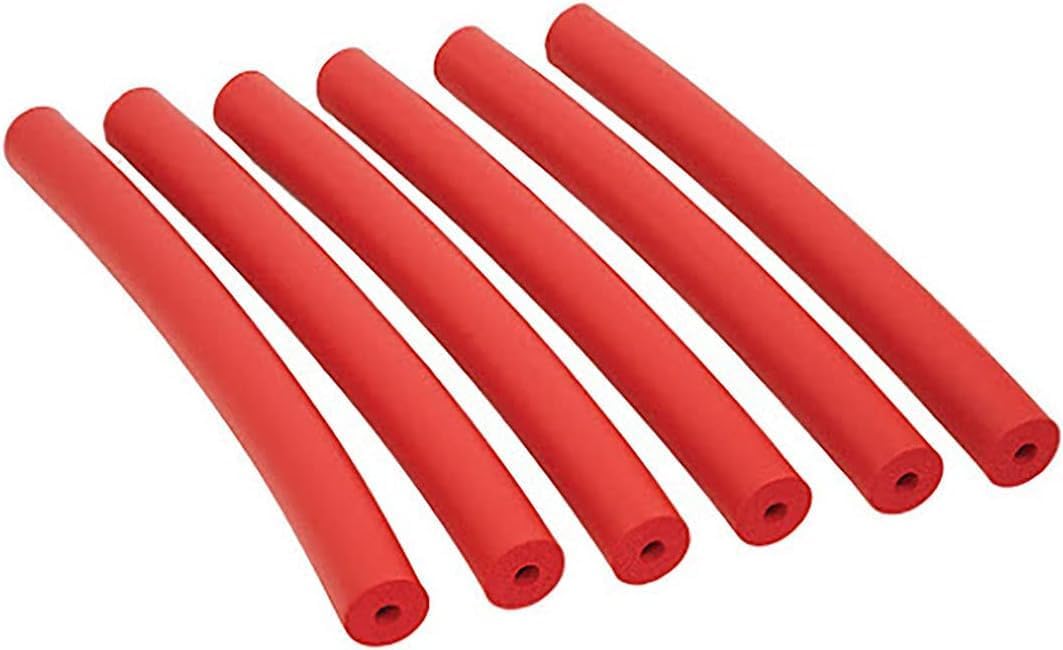 FabLife Foam Tubing, Red, 3/8", Pack of 6