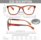 DXYXYO 3 Pack Sport Blue Light Blocking Reading Glasses, Womens Mens Readers with Spring Hinge Square Lightweight