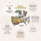 Mellona 100% Raw Honey Unfiltered, Natural Creamy Golden Honey Raw Unprocessed, Unheated & Unfiltered(1KG)