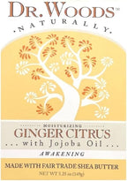 Dr. Woods Moisturizing Ginger Citrus Bar Soap with Jojoba Oil and Organic Shea Butter, 5.25 Ounce (Pack of 1)