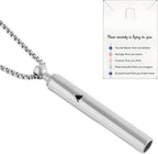 1 Pcs Anxiety Necklace Breathing,Mindful Breathing Necklace,Natural Calm,