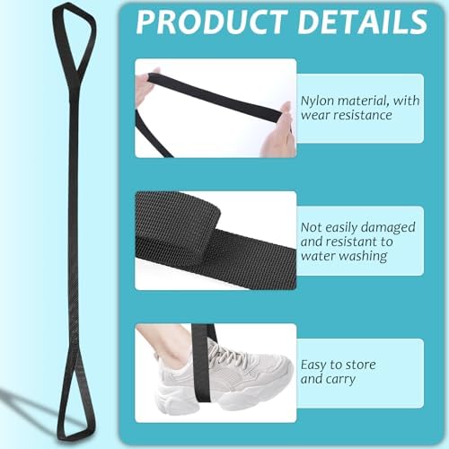 Leg Lifter, Extra Long Leg Lifters for Elderly Adjustable Leg Lifter Strap for After Hip Replacement Limited Mobility Foot Lifter Aid for Bed Car Wheelchair