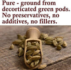 The Spice Way Cardamom Ground - (4 oz) Ground Green Decorticated Cardamom Powder Kosher by OK