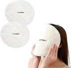 LELEBEAR Coral Fleece Hot Compress Towel, 2pcs Reusable Spa Facial Towels, Hot Compress Towel for Face (C)