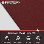 Disposable Linen Feel Dinner Napkins Burgundy Cloth-Like Paper Napkins Disposable Guest Napkins for Dinne,Parties, Weddings or Events,16”x16”-50 Pack