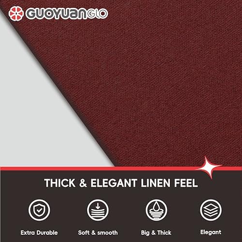 Disposable Linen Feel Dinner Napkins Burgundy Cloth-Like Paper Napkins Disposable Guest Napkins for Dinne,Parties, Weddings or Events,16”x16”-50 Pack