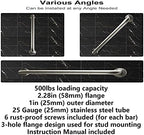 Brushed Nickel Grab Bar 12 Inch, 2 Pack Safety Bathroom Grab Bars, Stainless Steel Shower Grab Bar, Balanced Support Bar, Toilet Assist Handle for Handicap Elderly Senior (1" Diameter)