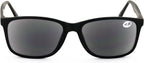 V.W.E. Men XL Optical Frame Wide Reading Sunglasses - Tinted UV Protection Extra Large Sun Reader 150MM