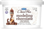 Satin Ice ChocoPan Deep Brown Modeling Chocolate (1 Pound) For Cake Decorating