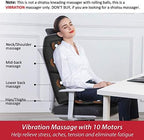 COMFIER Vibration Back Massager Seat Cushion with Heat,10 Motors Massage Chair Pad,Chair Massager for Pain Relief at Office/Home,Mothers Day Gifts for Mom Dad