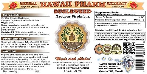Hawaii Pharm Bugleweed Liquid Extract, Bugleweed (Lycopus Virginicus) Tincture 2 oz