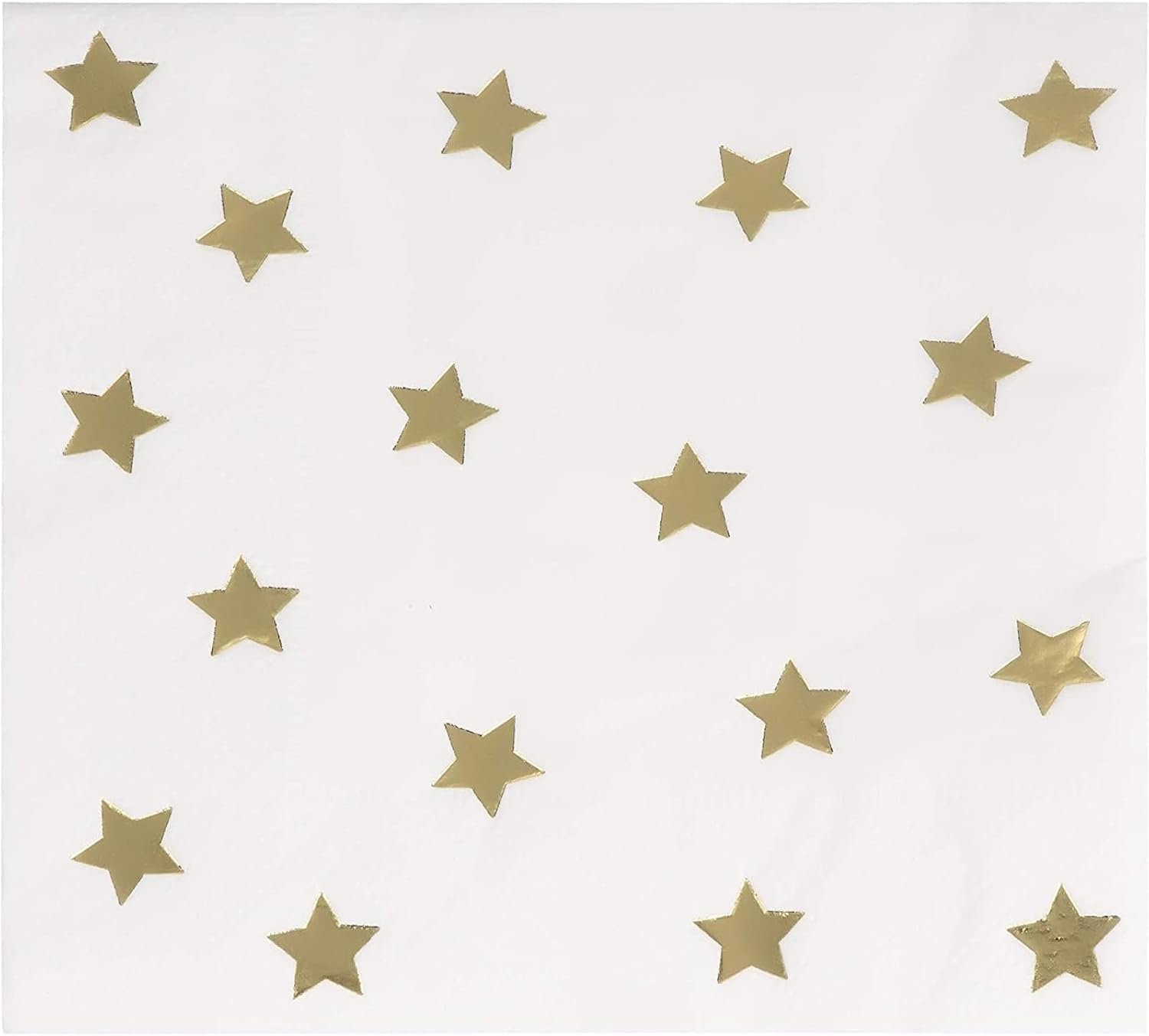 Juvale Star Napkins Disposable Cocktail Paper Napkins - 5 x 5 In, Gold, 50 Pack, 3-Ply - Gold Stars Design for Weddings, Birthdays & Bridal Showers - Cocktail Parties & Celebrations